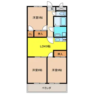 Tステージミカーレ【3階】の間取り