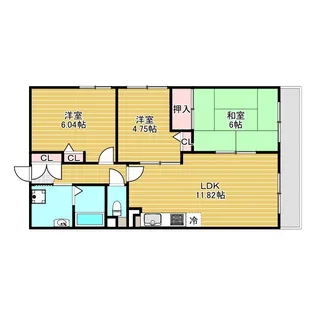 ベルヴュー南が丘【2階】の間取り