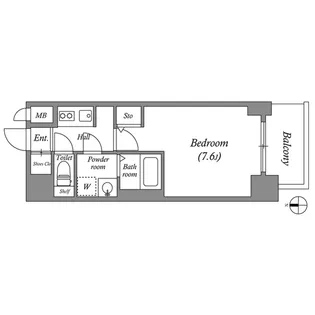 サムティ大阪 GRAND EAST【4階】の間取り