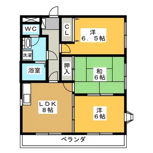 フローラ林【2階】の間取り