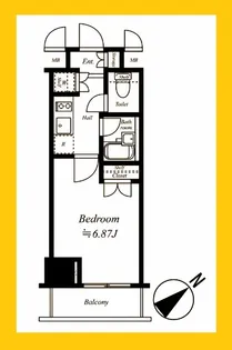 SPATIE ELLE SHINYOKOHAMA【8階】の間取り