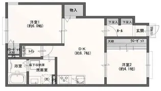 CalmForest(カームフォレスト)【1階】の間取り