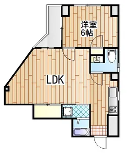 新町アーバンハイツ【3階】の間取り