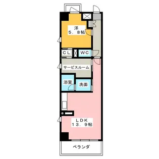 SAISONS【7階】の間取り