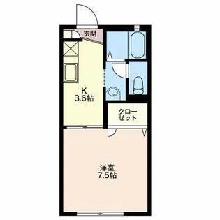 フレグランスA【2階】の間取り