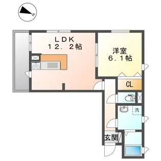 サニードエルII【3階】の間取り