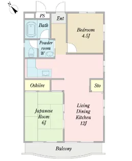 石渡第7ビル【1階】の間取り
