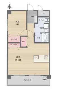 カーサグランデ江坂【4階】の間取り