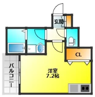 フォレスト光町【1階】の間取り