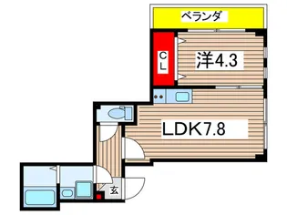ESTRELA 森下【1階】の間取り