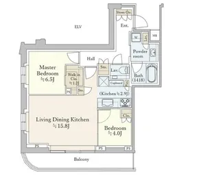 パークコート恵比寿【5階】の間取り