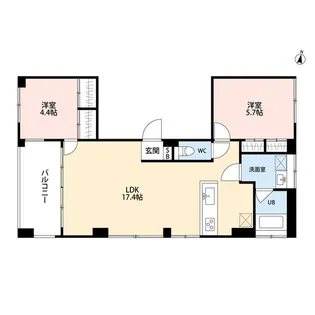 砧4丁目プロジェクト【5階】の間取り