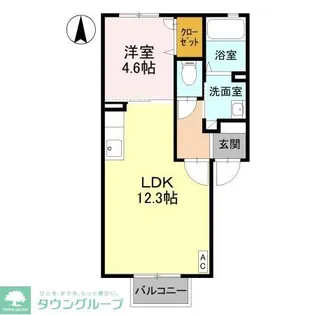 クレシェンテ B【2階】の間取り