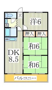 エクセレント富士見台【3階】の間取り
