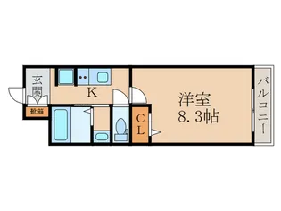 エ-デルワイス宇治【3階】の間取り