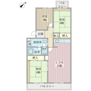 北柏ライフタウン(大森邸)【5階】の間取り