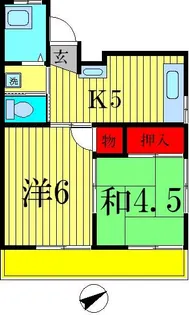 メゾン梅沢【3階】の間取り