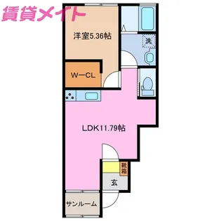INABELL B棟【1階】の間取り