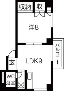 スタジオシティ【5階】の間取り