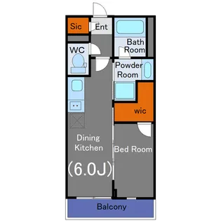 イプセ代々木上原Residence【3階】の間取り