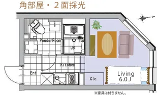 SOU高田馬場II【2階】の間取り