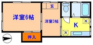 バンブーハイツNo.2【2階】の間取り