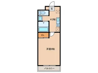 A・City八帖【5階】の間取り