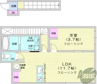 il mio campo 2【1階】の間取り