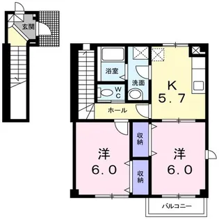 メゾン・アヴニール【2階】の間取り