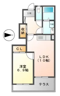 エクシード III【1階】の間取り