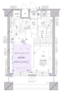 グラーサ白金高輪【5階】の間取り