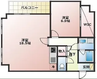 アズ三宿レジデンス【3階】の間取り