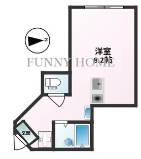 ハレマリノ豪徳寺【1階】の間取り