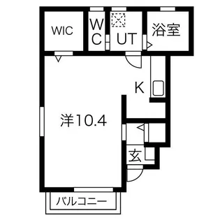 アドラシオンIIC棟【1階】の間取り