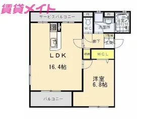 スマイル【3階】の間取り