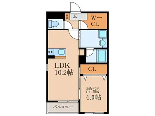Mグランツ行橋【2階】の間取り