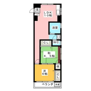 サニーコーポ・K【5階】の間取り