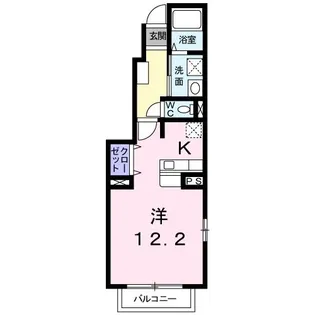 ブリアンハイムA【1階】の間取り