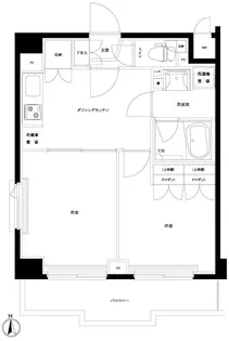 ルーブル大鳥居六番館【2階】の間取り