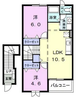 グランデュールI【2階】の間取り