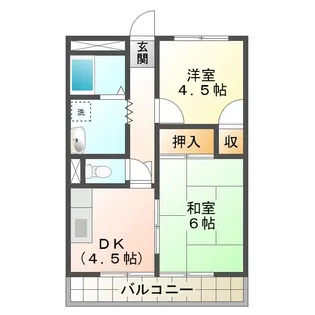 宮前ハイツ【2階】の間取り