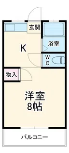 プチベール竹田【1階】の間取り