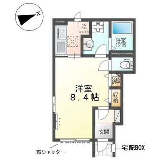 ルナーヴィラージュII【1階】の間取り