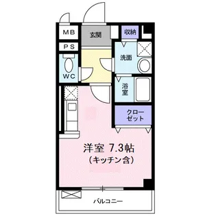アストル領家【2階】の間取り