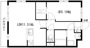 グランソレイユ【1階】の間取り