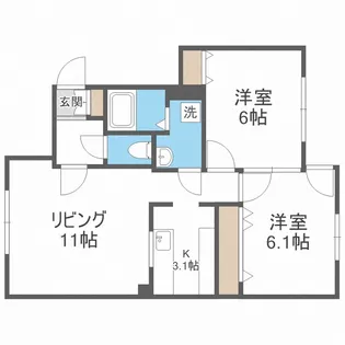 9TH’CLOUD【1階】の間取り