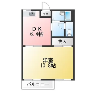 オーキッドレジデンスII B【2階】の間取り