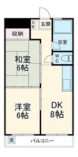 リバーハイム【3階】の間取り