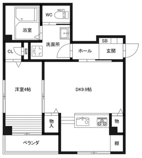 ピース・コウセイ古川【2階】の間取り