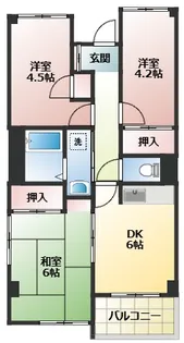 プレステージ府中【3階】の間取り